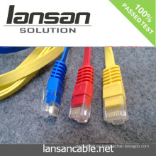 LANSAN Profesional de alta velocidad plana cat6 patch cable PVC / LSOH ETL / UL / ROHS / ANATEL